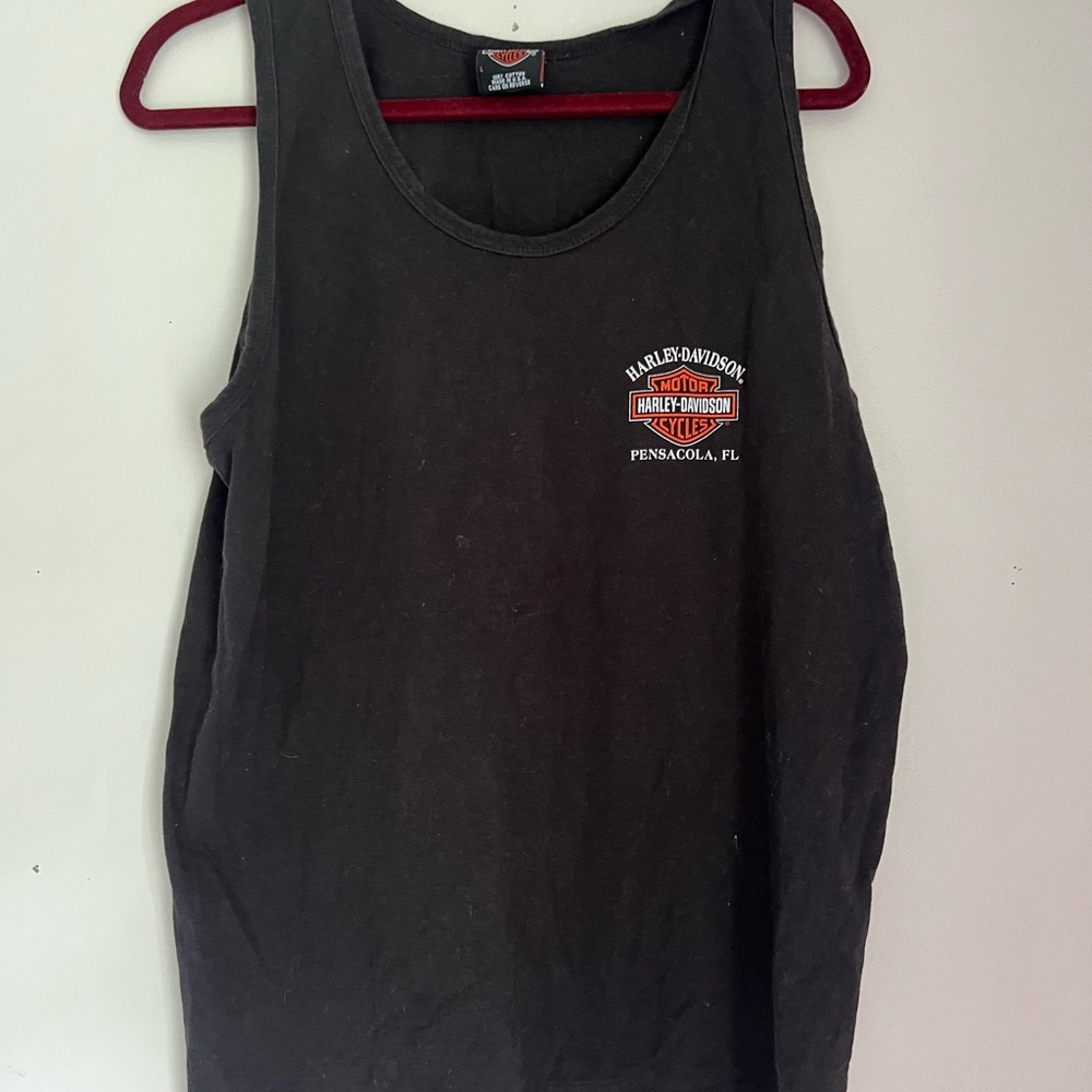 Vintage Harley-Davidson Tank with Logo